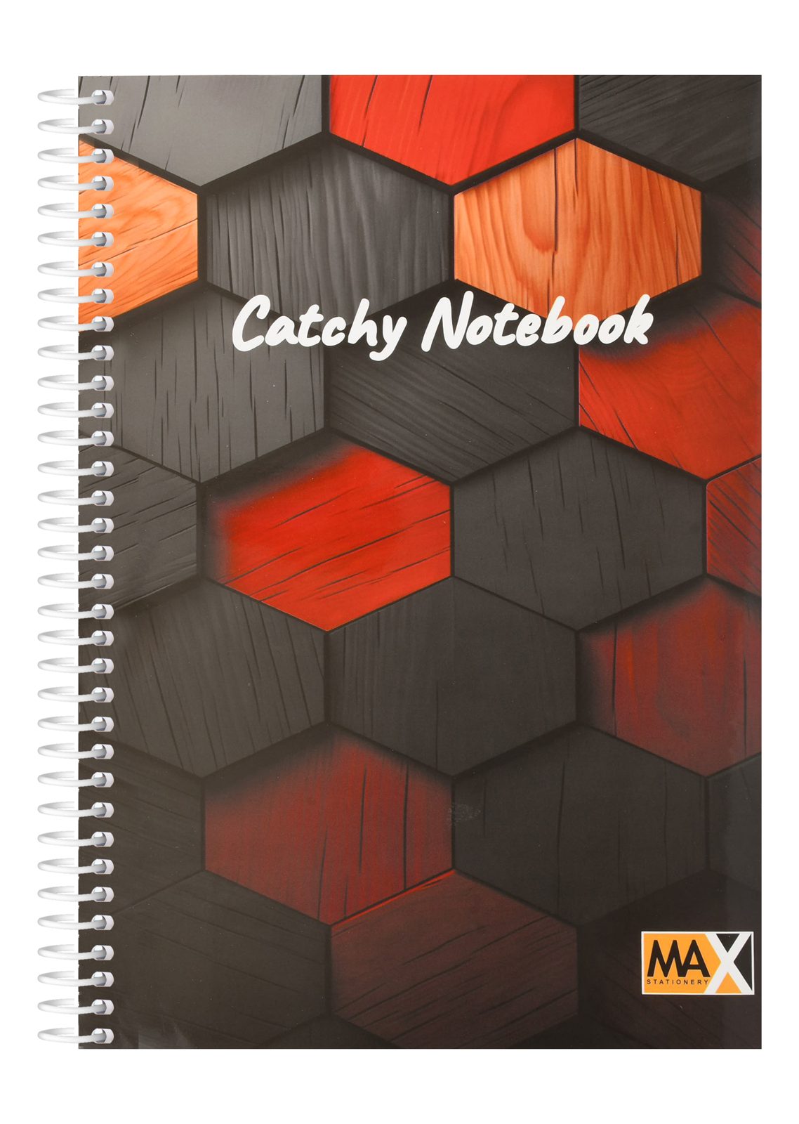 Max Catchy Wire-Bound Notebook – 80 Sheets