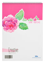 Nile I'm Not Weird You're Basic B4 Multicolored Printed Spiral Sketchbook – 12 Sheets
