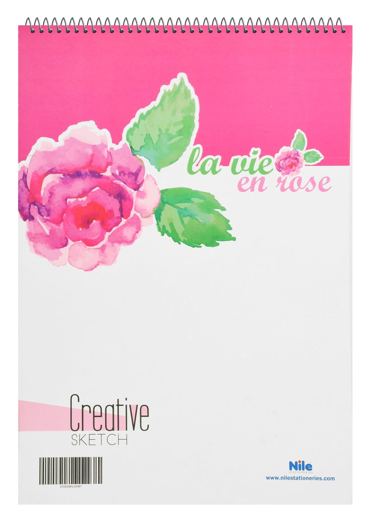 Nile I'm Not Weird You're Basic B4 Multicolored Printed Spiral Sketchbook – 12 Sheets