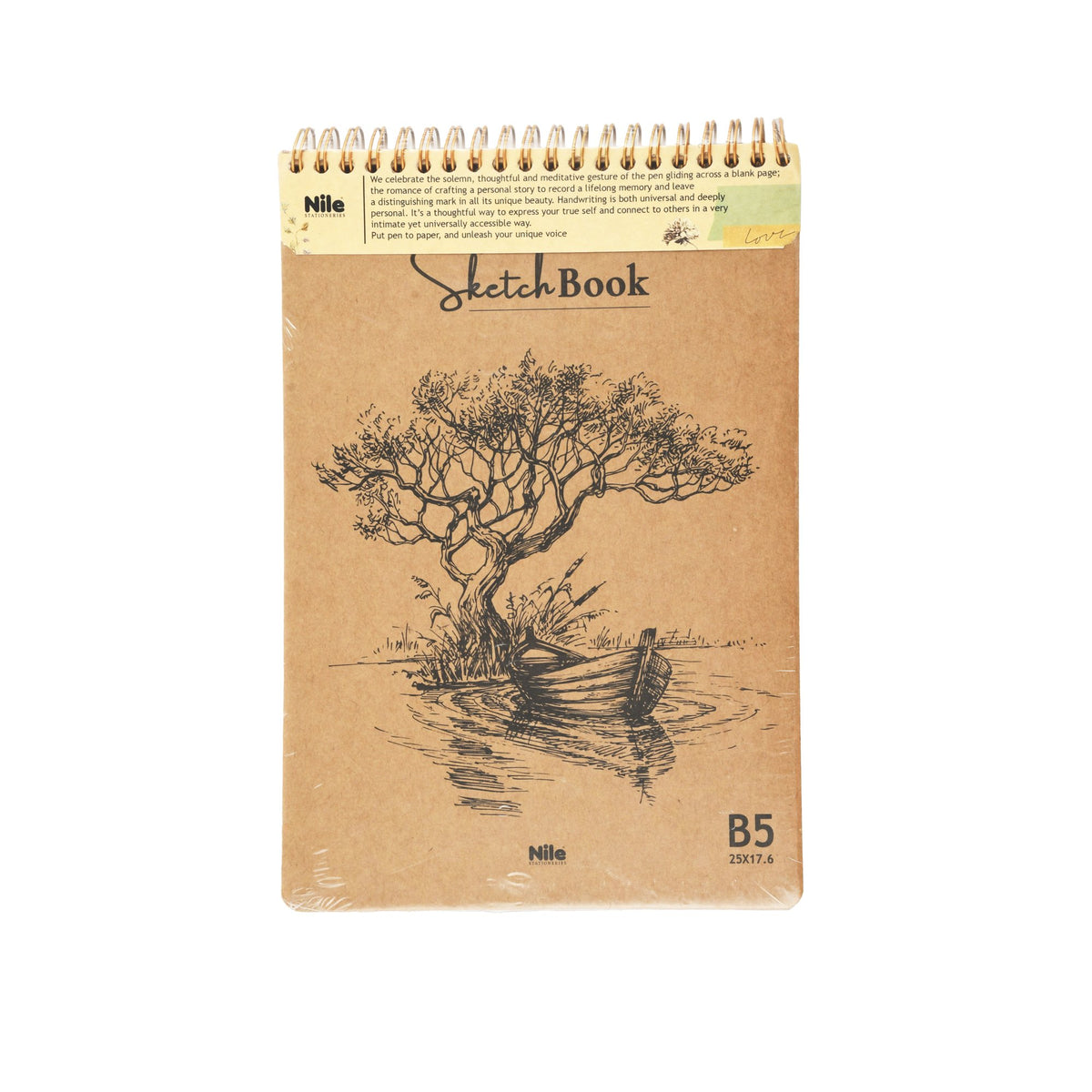 Nile B5 Sketchbook – 50 Sheets