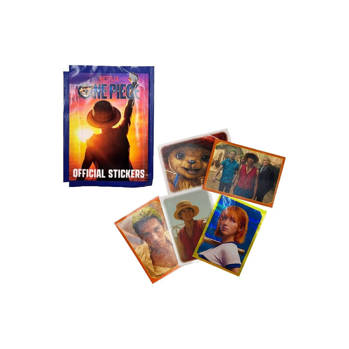 Netflix One Piece Stickers Cards Collection Pack, Assorted