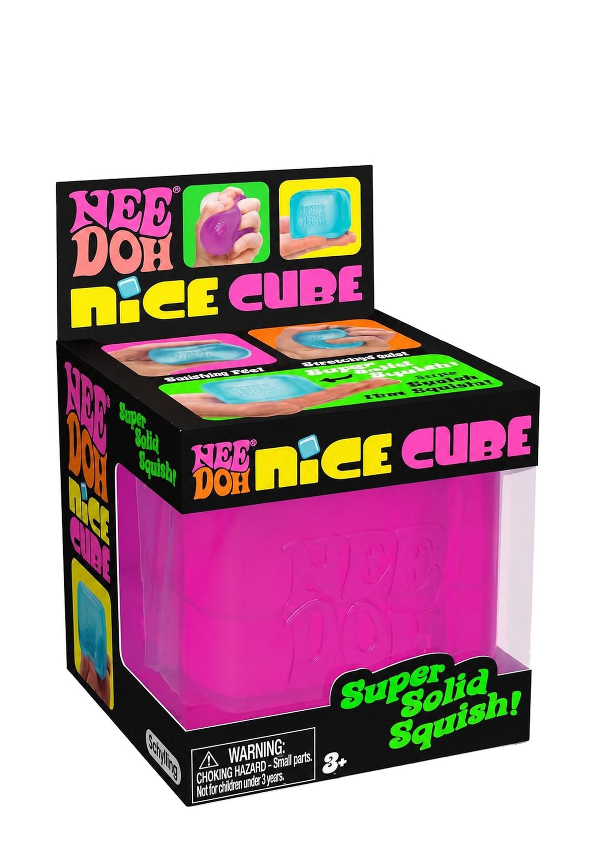 NeeDoh Nice Cube Super Solid Purple Squishy Toy