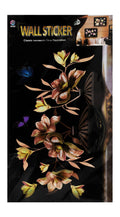 HYXF Assorted Flowers & Vase Print 9D Wall Stickers