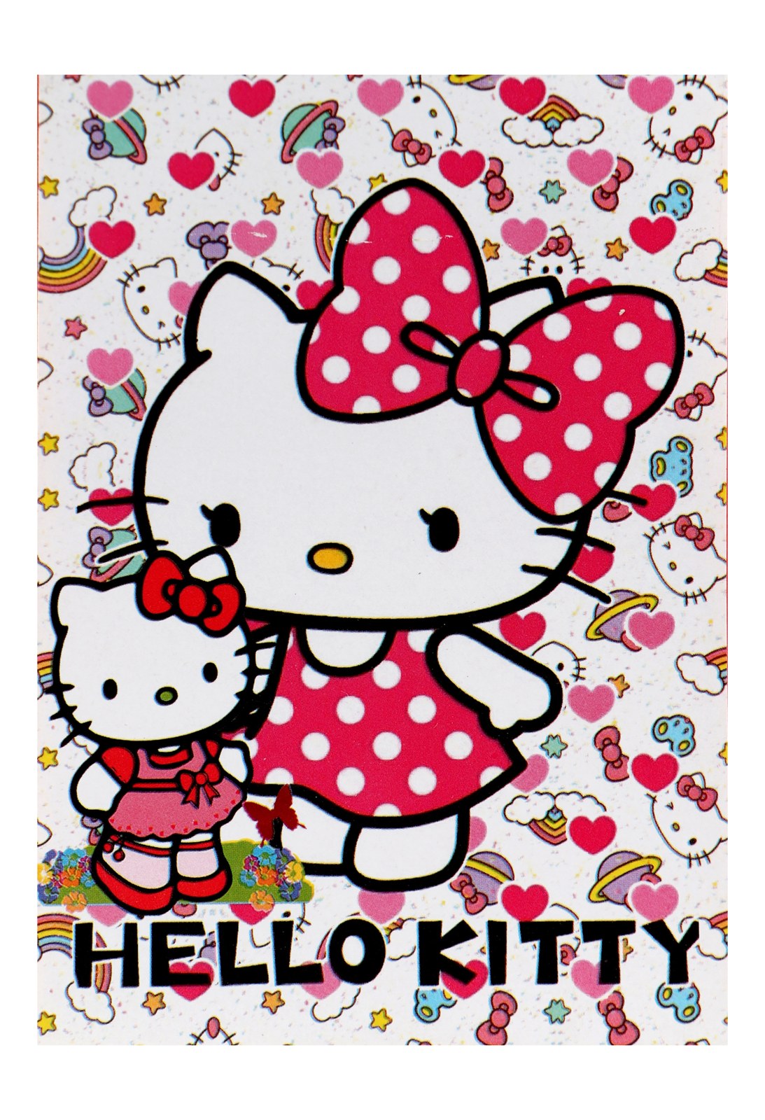 A6 Hello Kitty Print Cut & Paste Colored Papers