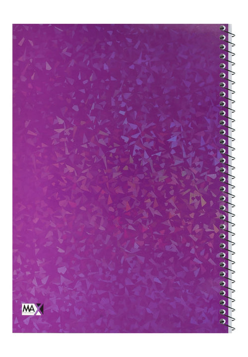 Max Wire-Bound Ruled Notebook – 100 Sheets, Laser Cover