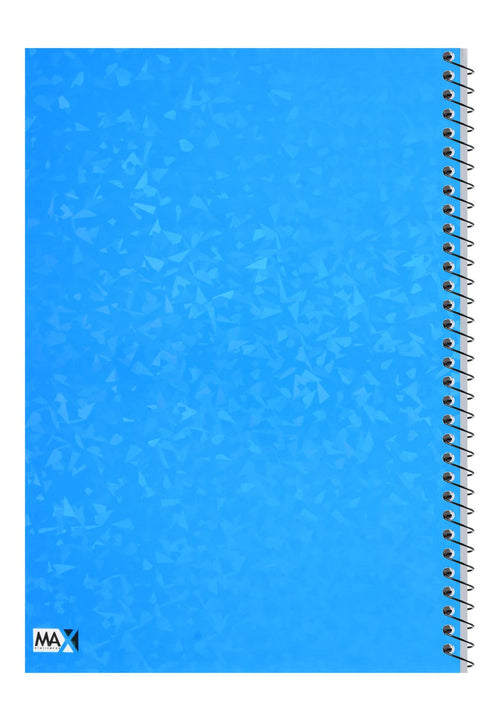 Max Wire-Bound Squared Notebook – 100 Sheets, 1/2 cm, Laser Cover