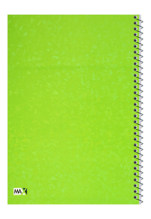 Max Wire-Bound Squared Notebook – 100 Sheets, 1/2 cm, Laser Cover
