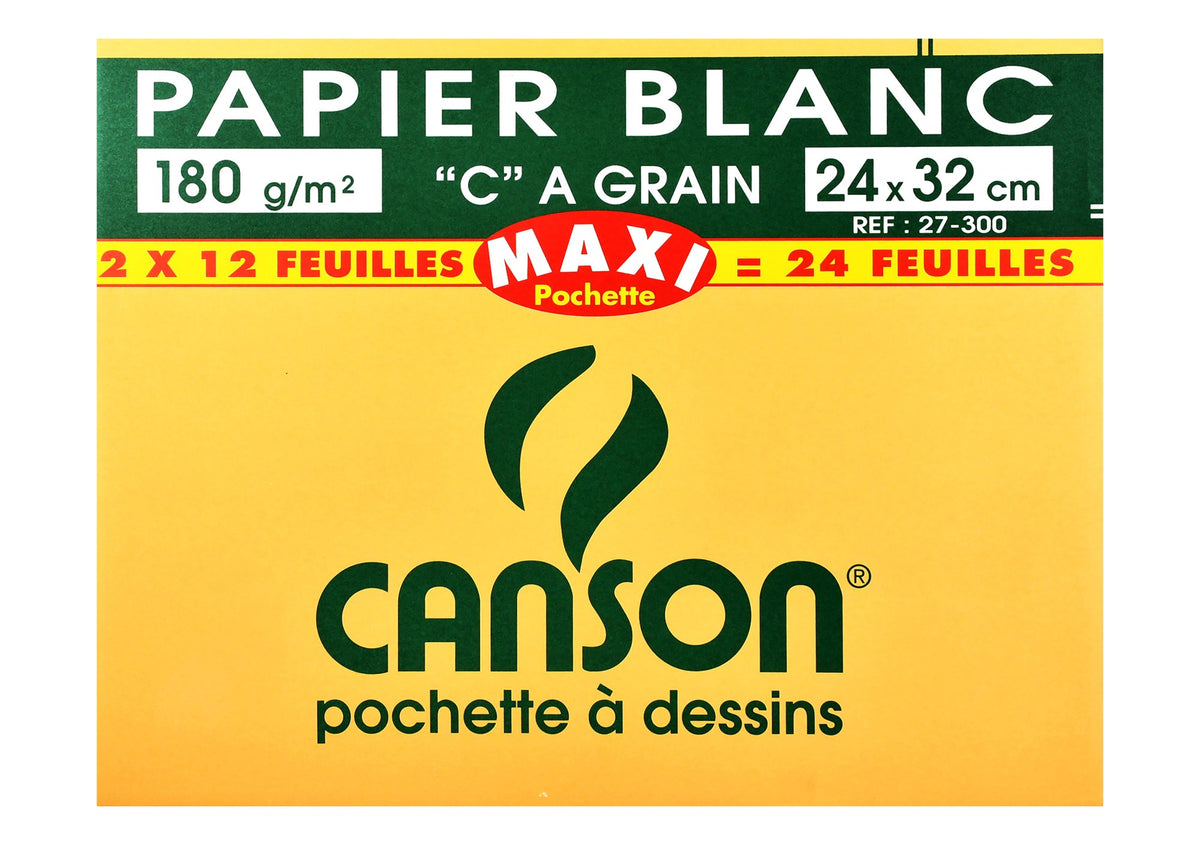 Canson Maxi Pouch B4 White Drawing Papers