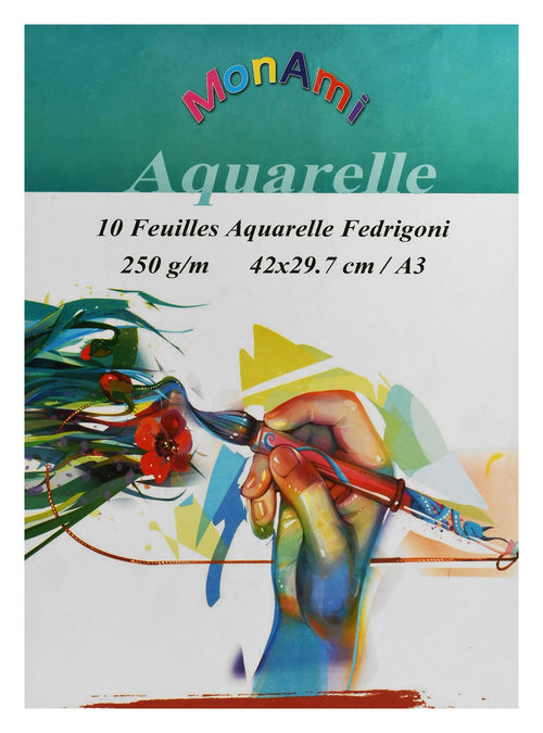 Monami A3 Watercolor Pad – 10 Sheets