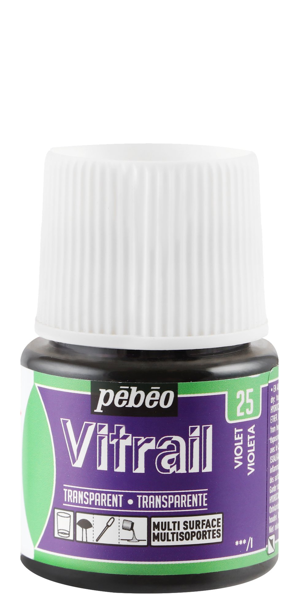 Pebeo Vitrail Violet Transparent Glass Color