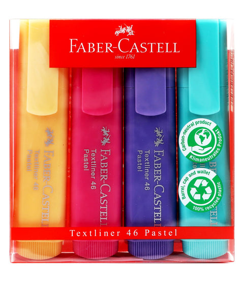 Faber-Castell Pastel Highlighter Set – 4 Colors