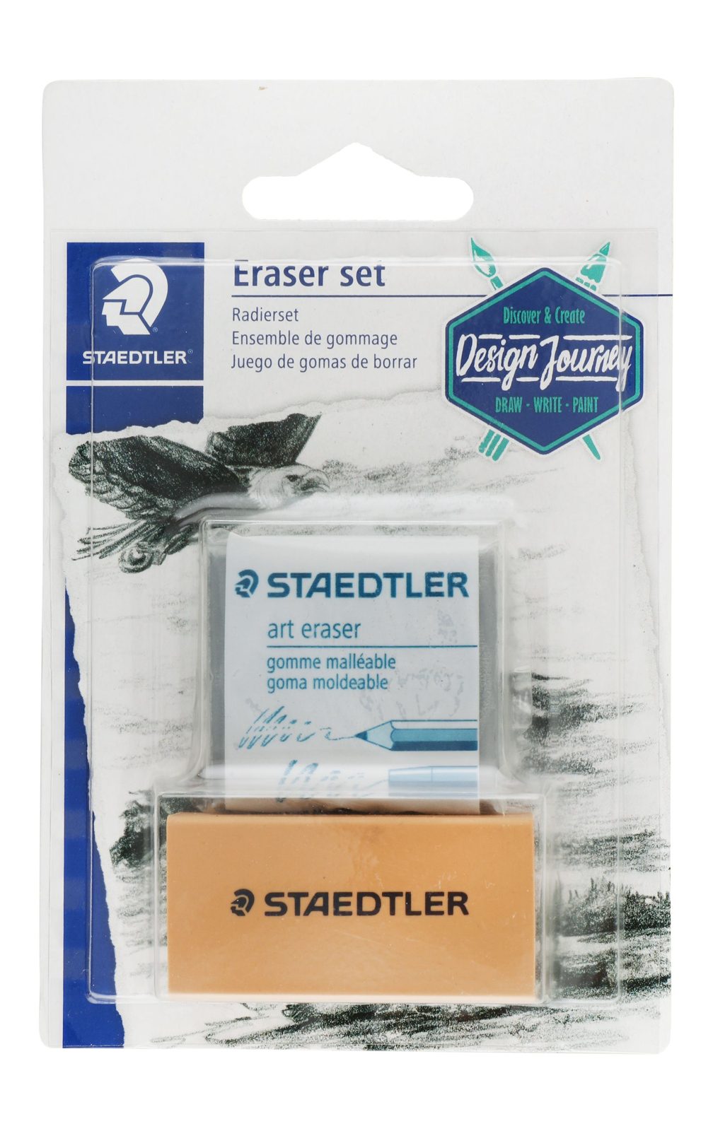 Staedtler Eraser Set – Charcoal & Cleaning, 2 Pieces