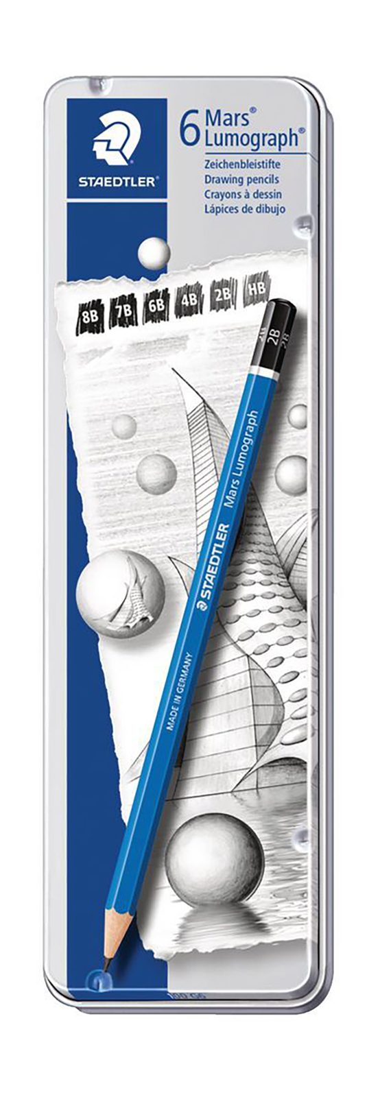 Staedtler Pencil Set – 6 Pencils, Metal Tin