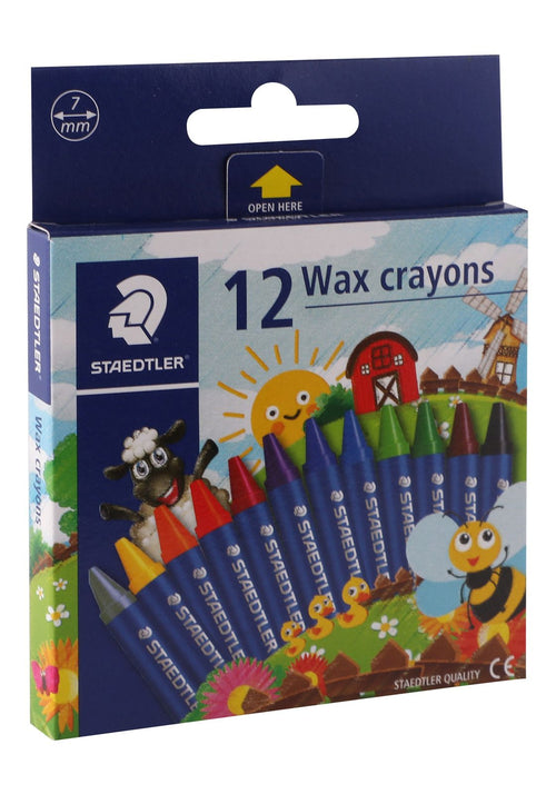 Staedtler Wax Crayons – 12 Colors