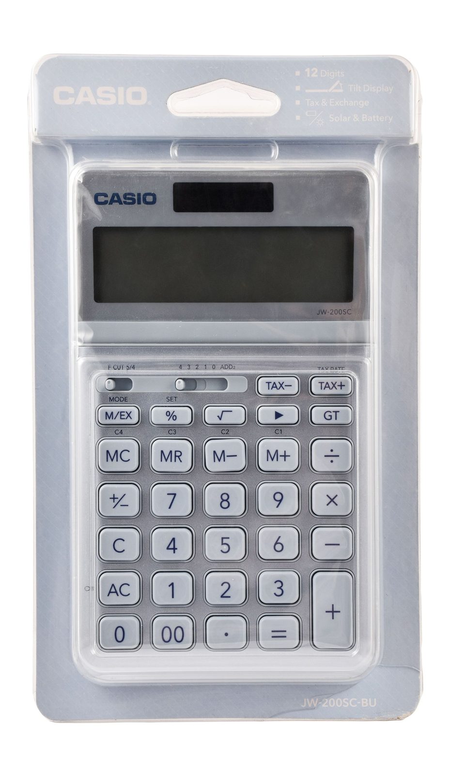 Casio JW-200SC Calculator – Blue