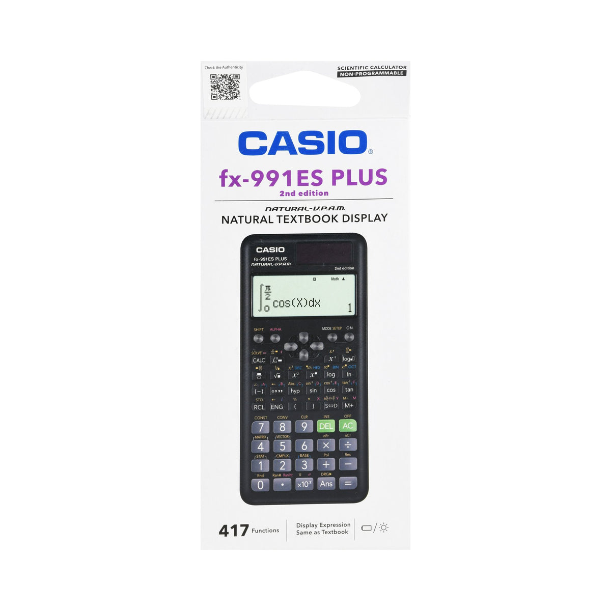آلة حاسبة علمية نوع FX-991ES بلس الإصدار الثاني