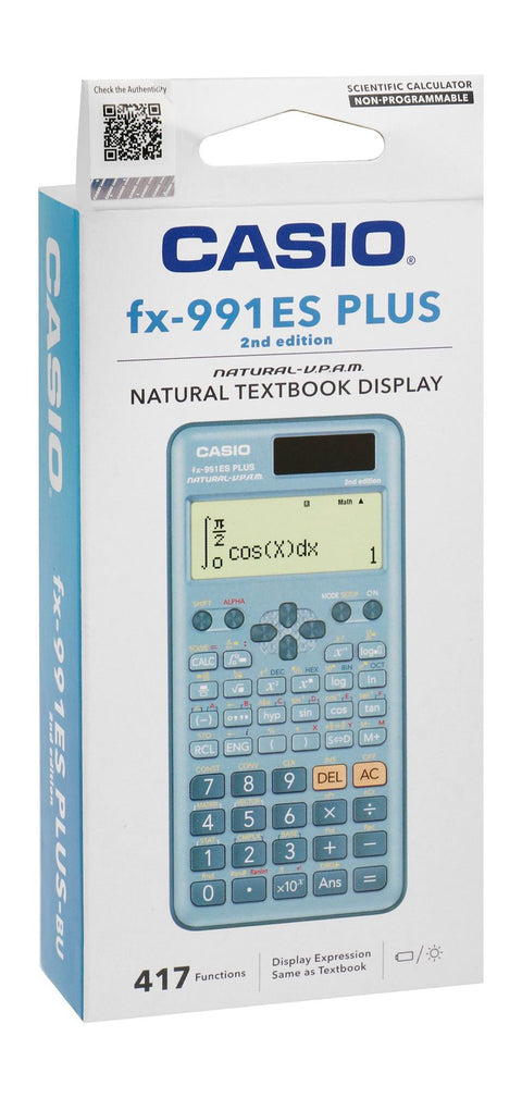 Casio fx-991ES Plus Scientific Calculator – Blue