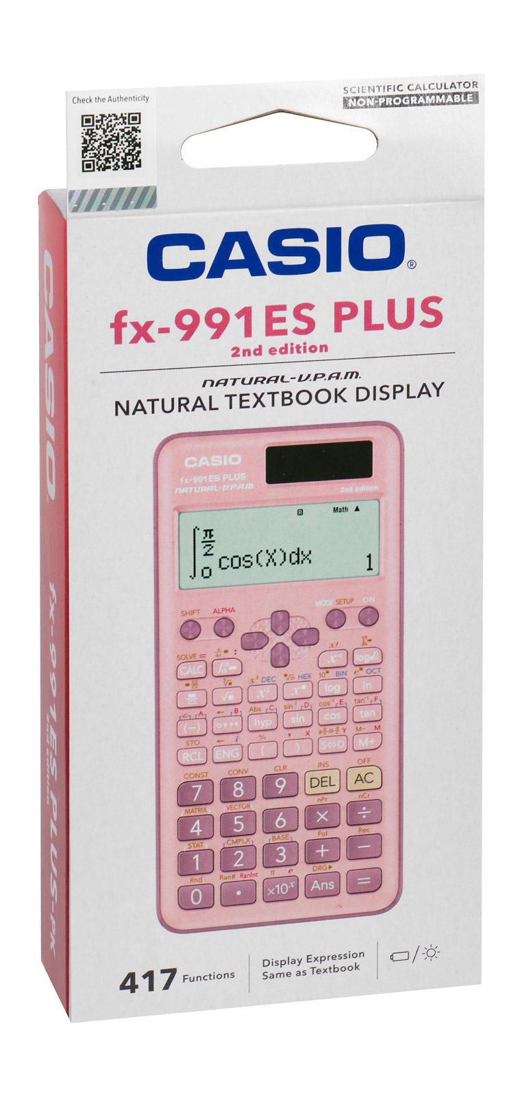 Casio fx-991ES Plus Scientific Calculator – Pink