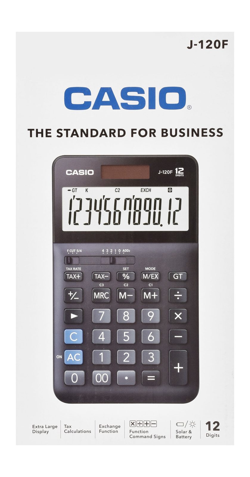 Casio J-120F Desktop Calculator