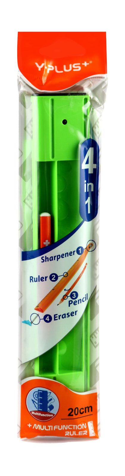 School Set – 20 cm Ruler, Sharpener & Pen