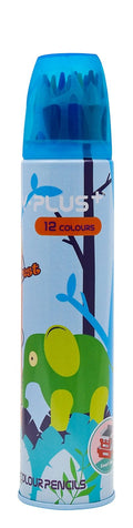 Y-Plus Wooden Colored Pencils in Metal Cup
