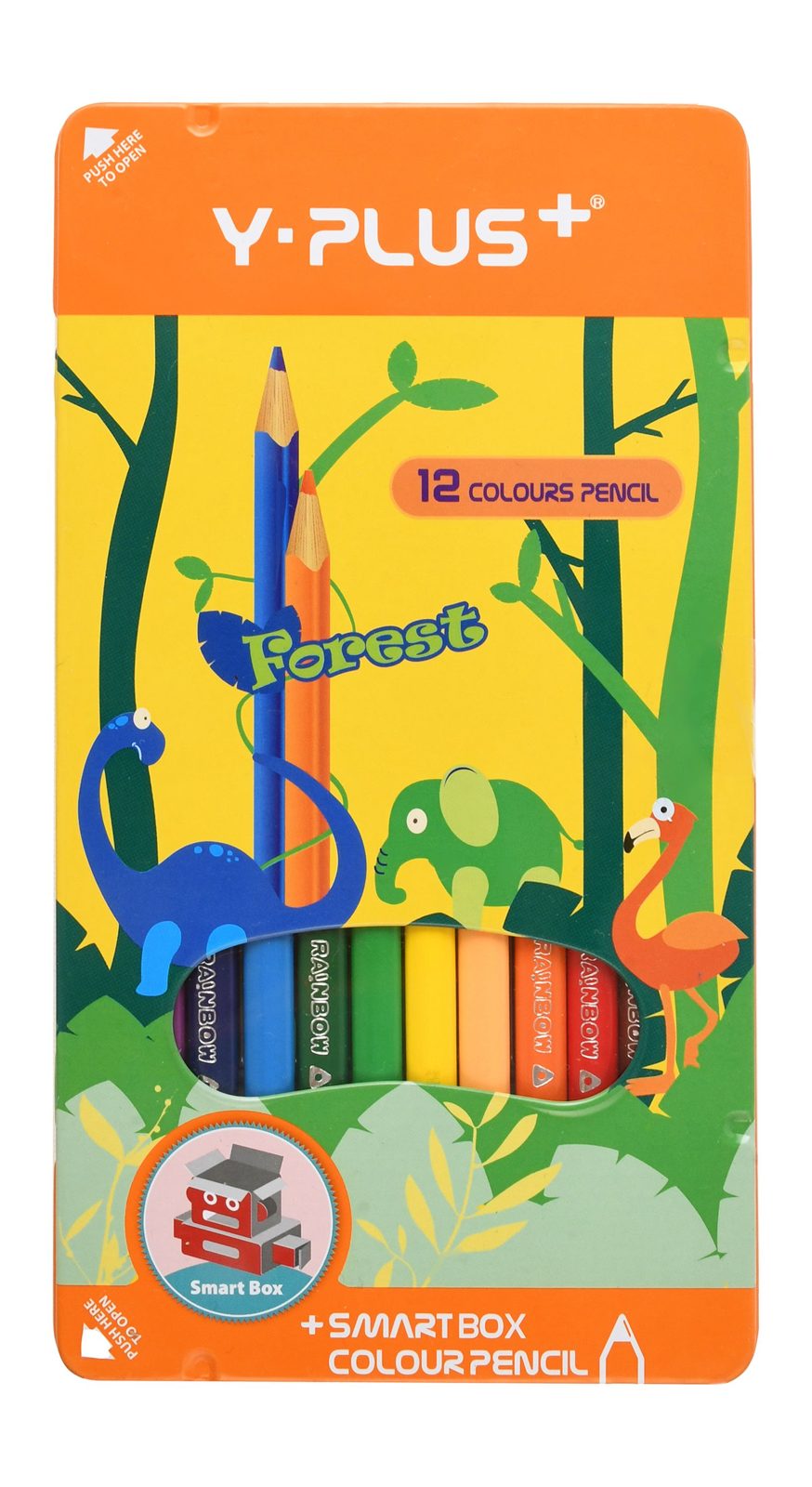 Wooden Colored Pencils – 12 Colors, Metal Tin