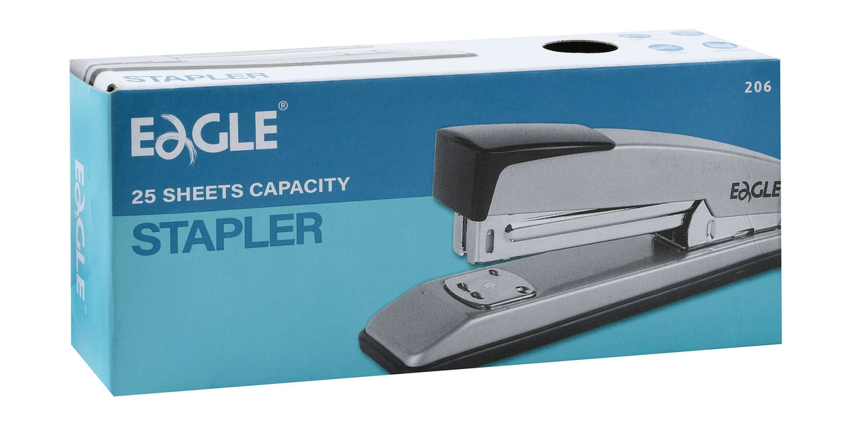 Eagle Black & White Stapler 206