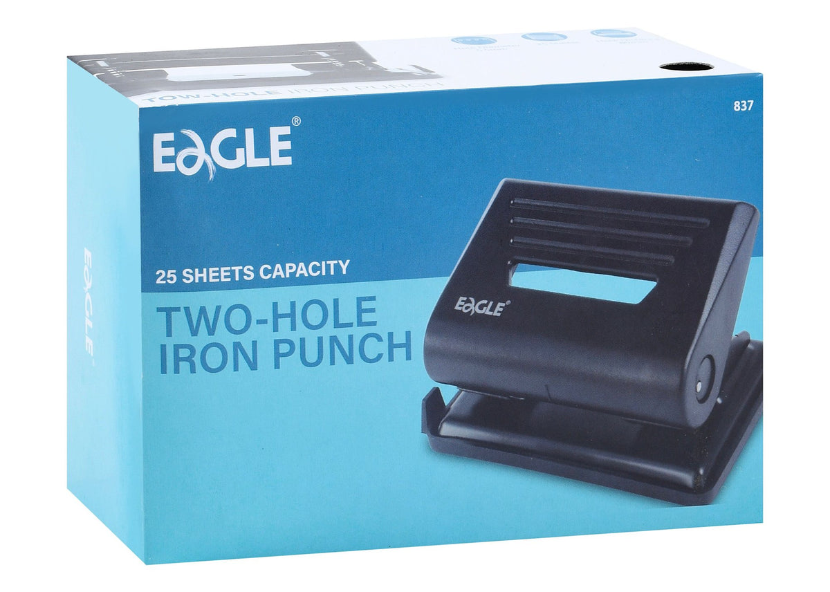 Eagle Blue & Black Iron 2 Hole Puncher