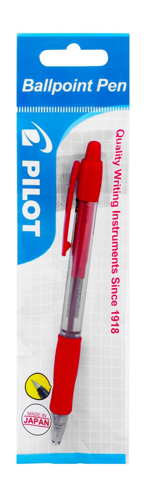Pilot Super Grip Ballpoint Pen 1.0 mm – Red