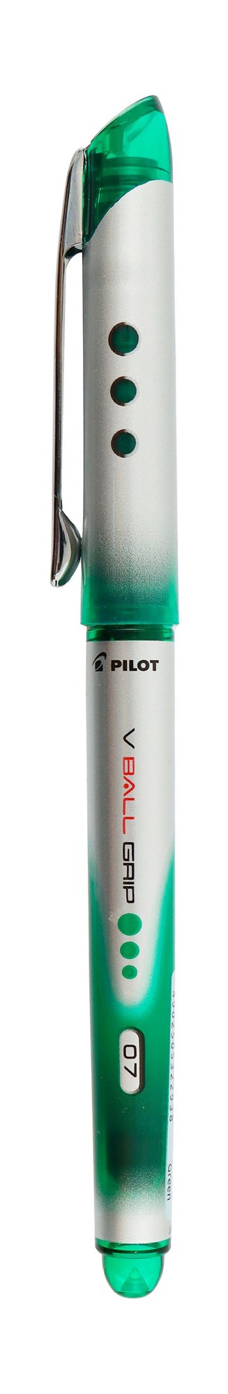 Pilot VBall Grip 0.7mm Green Ink Rollerball Pen