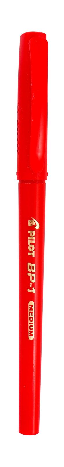 Pilot Ballpoint Pen with Cap – Red