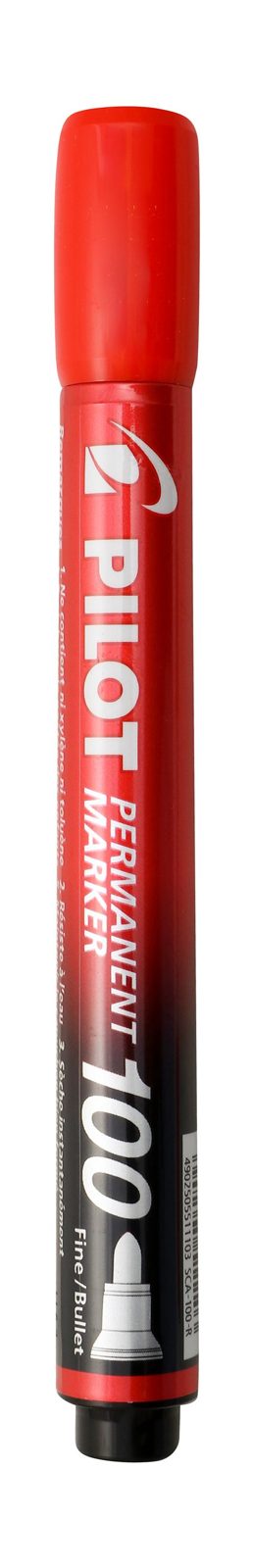 Pilot Permanent Marker Round Tip – Red