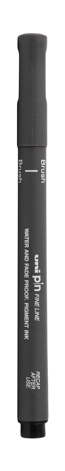 uni PIN Brush Pen – Dark Grey