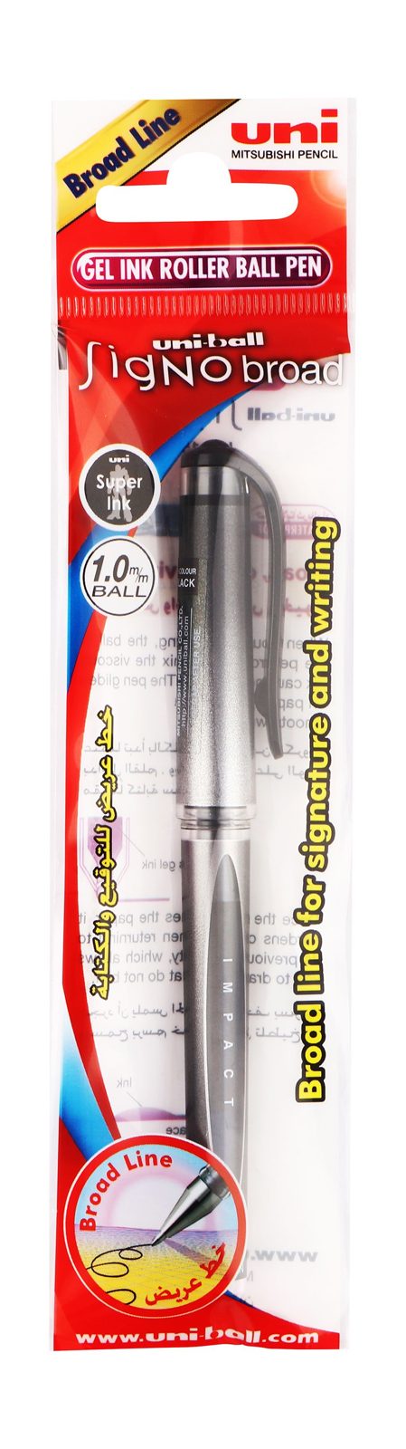 uni-ball Signo Gel Impact 1.0 mm – Black