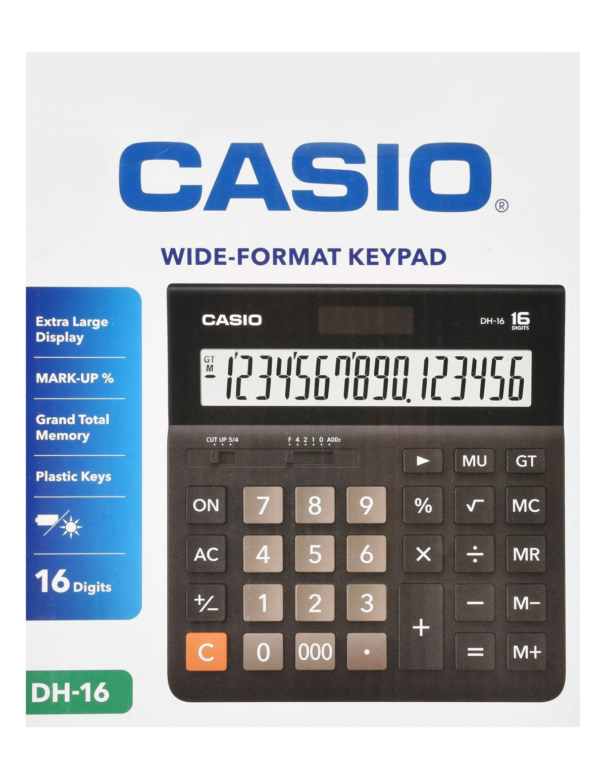 Casio DH-16 Desktop Calculator – Black