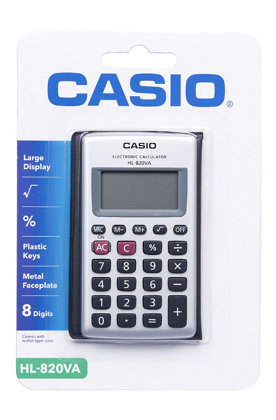 Casio HL-820LV Calculator – Olive