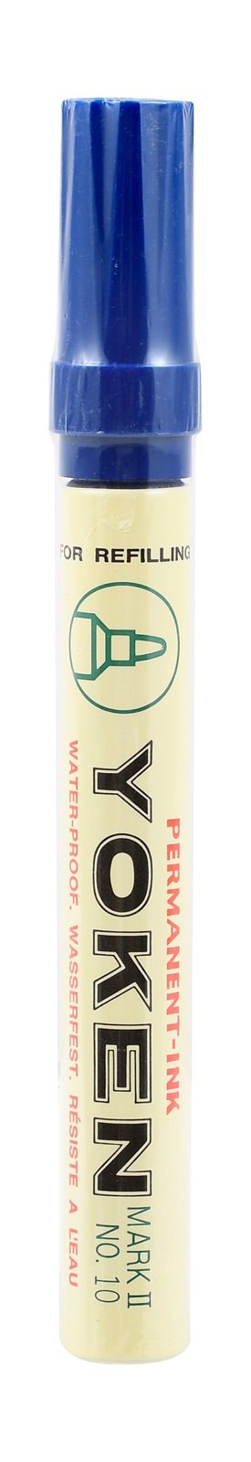 Yoken Permanent Marker No. 10 Round Tip – Blue