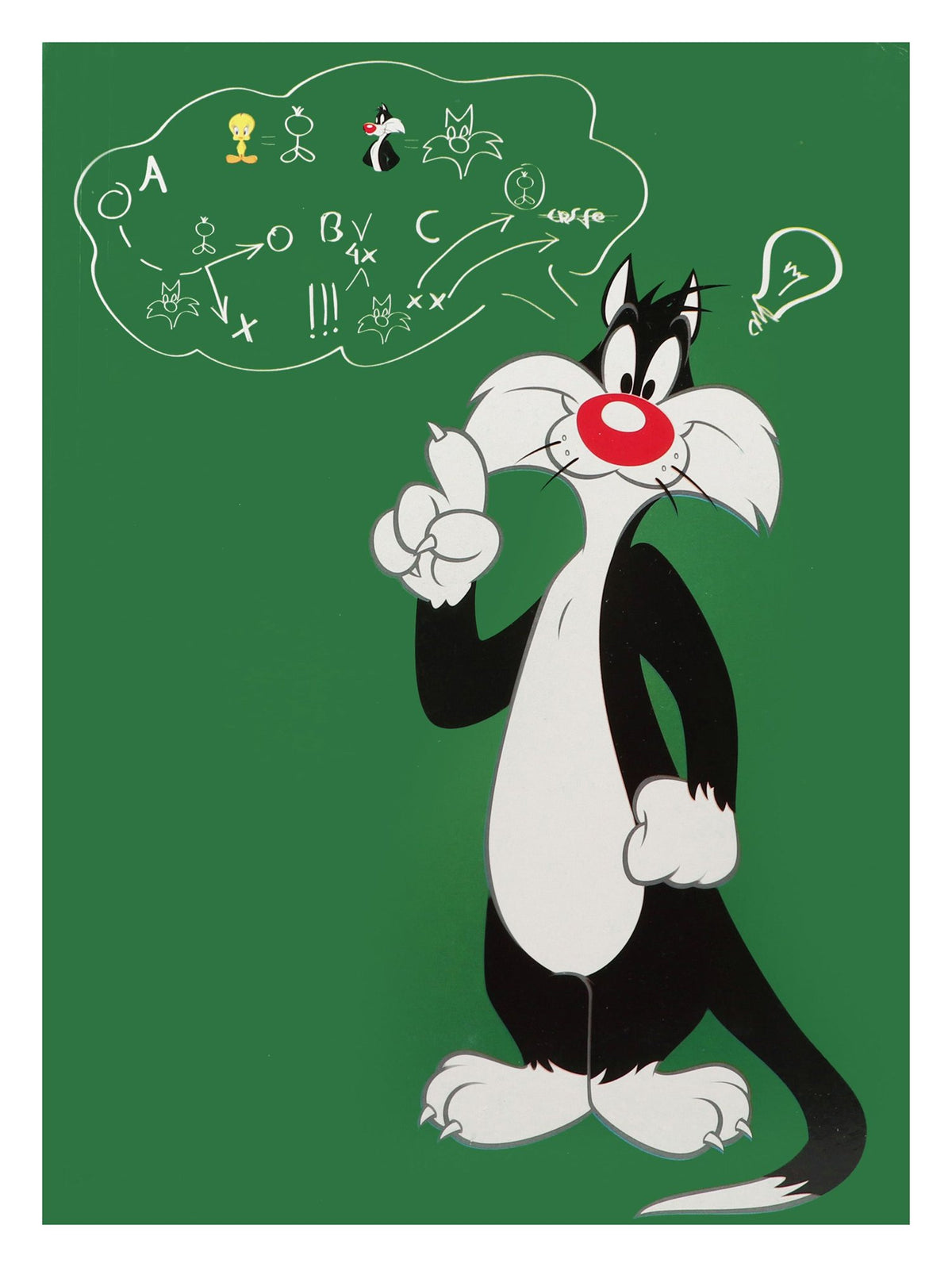 Skag B4 Green Looney Tones Sylvester the Cat Print File Folder