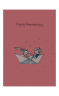 Nextdoor Happy Anniversary Pink Printed Greeting Card with Envelope – 17x13cm