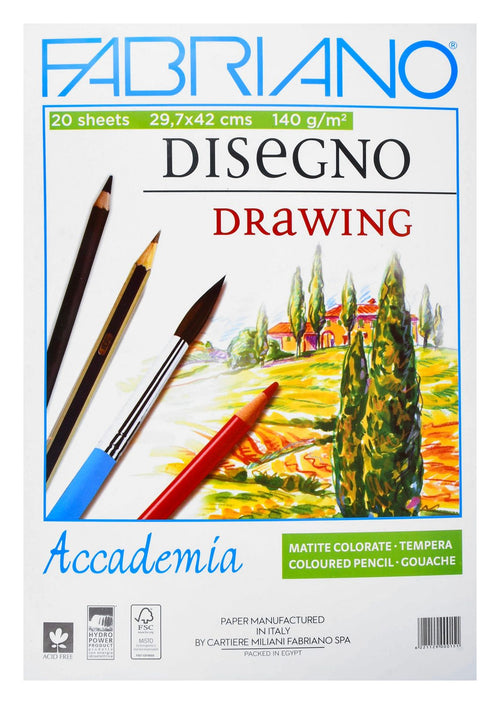 Fabriano White Drawing Pad A3 – 140 gsm