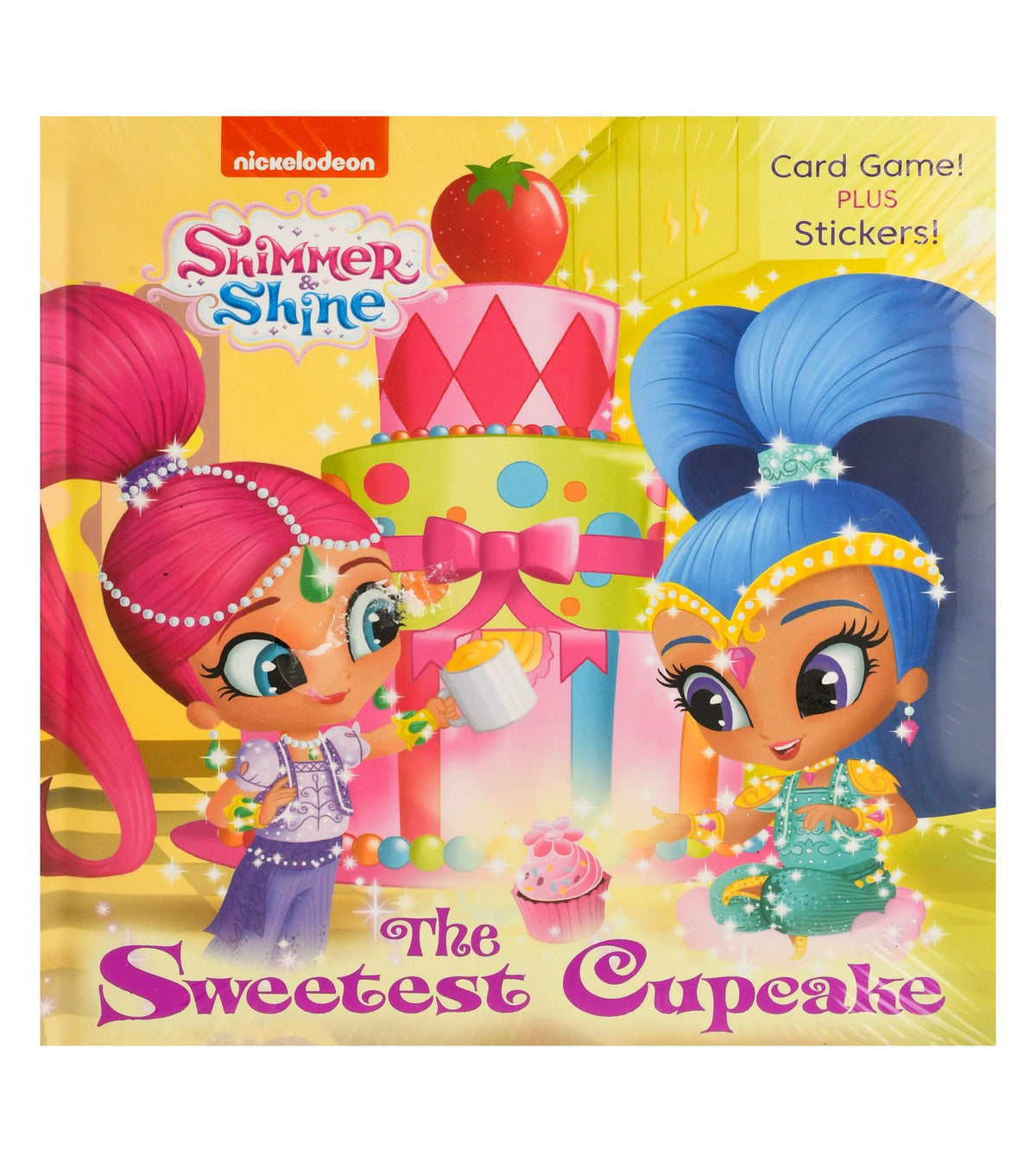 Nickelodeon Shimmer & Shine The Sweetest Cupcake Card Game with Stickers