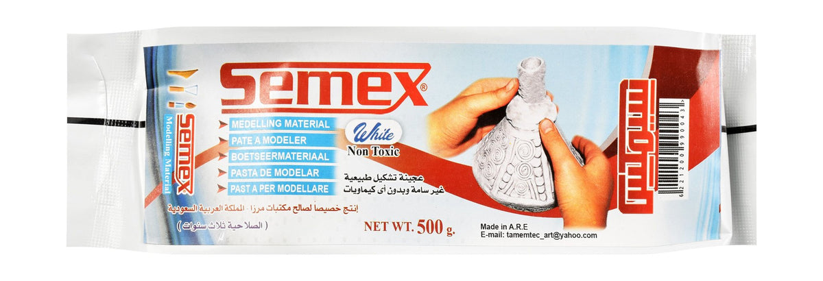Semex White Ceramic Modeling Clay