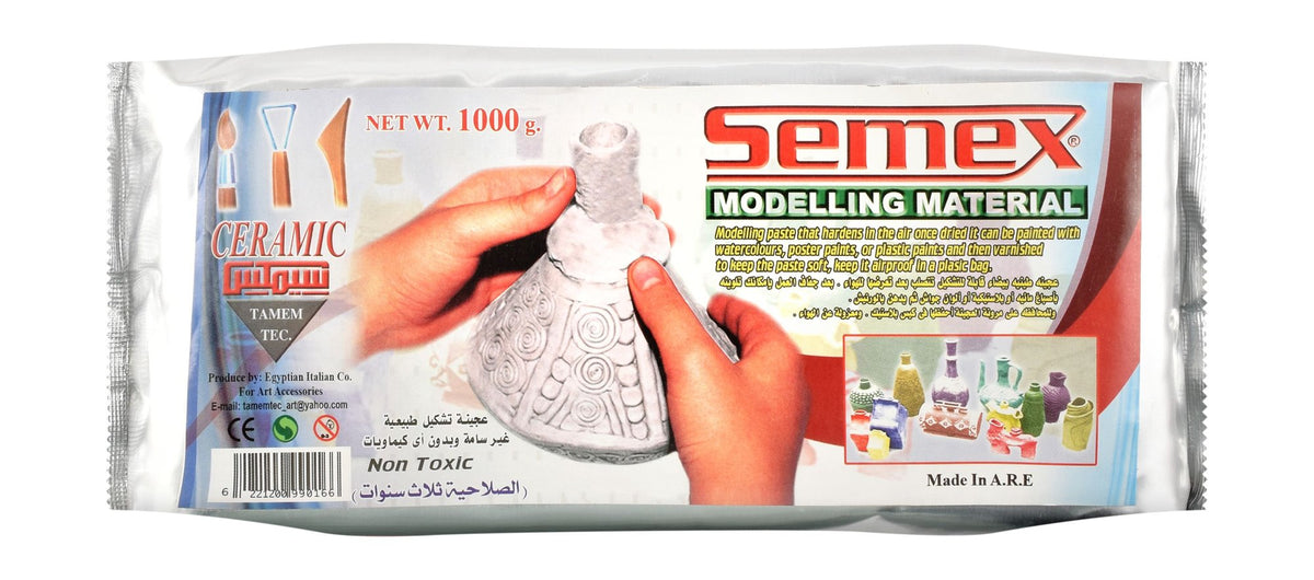 Semex White Ceramic Modeling Clay
