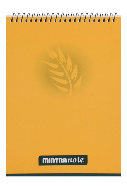 Mintra A4 Yellow Spiral Lined Notepad – 60 Sheets