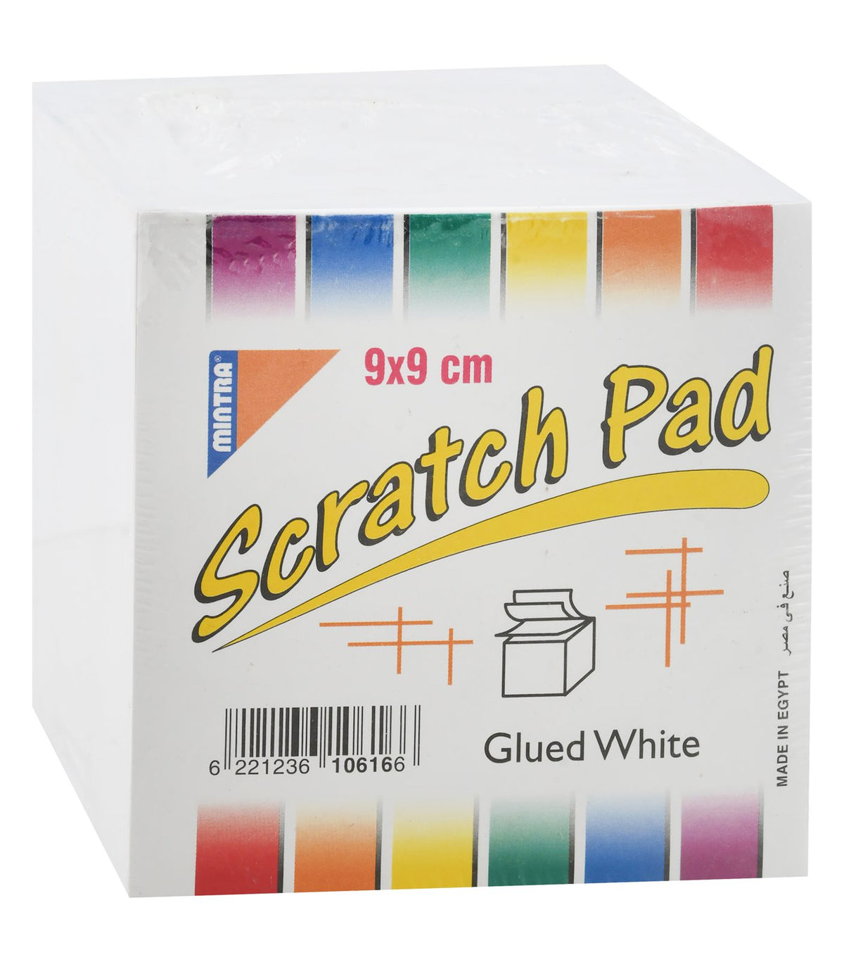 Mintra Glued Memo Cube 9 × 9 cm – White