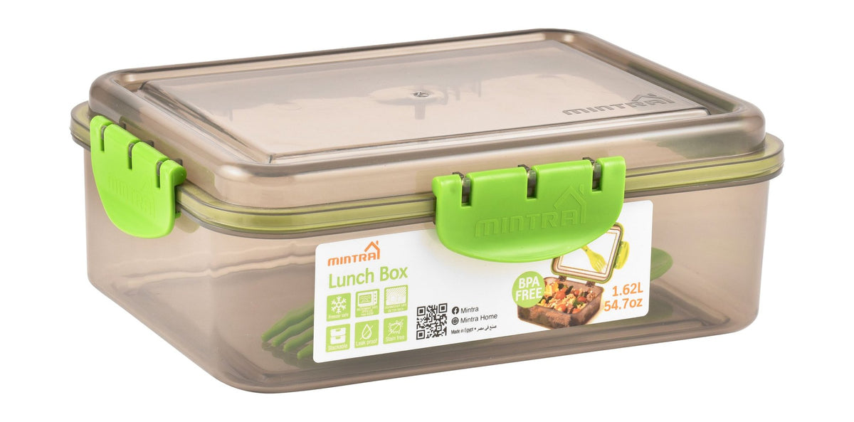Mintra Purple 1.62L Lunch Box with Spork