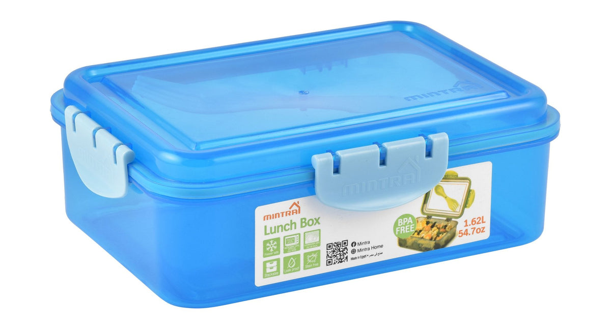 Mintra Purple 1.62L Lunch Box with Spork