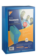 Mintra A4 Blue 80mm Plastic Document Holder