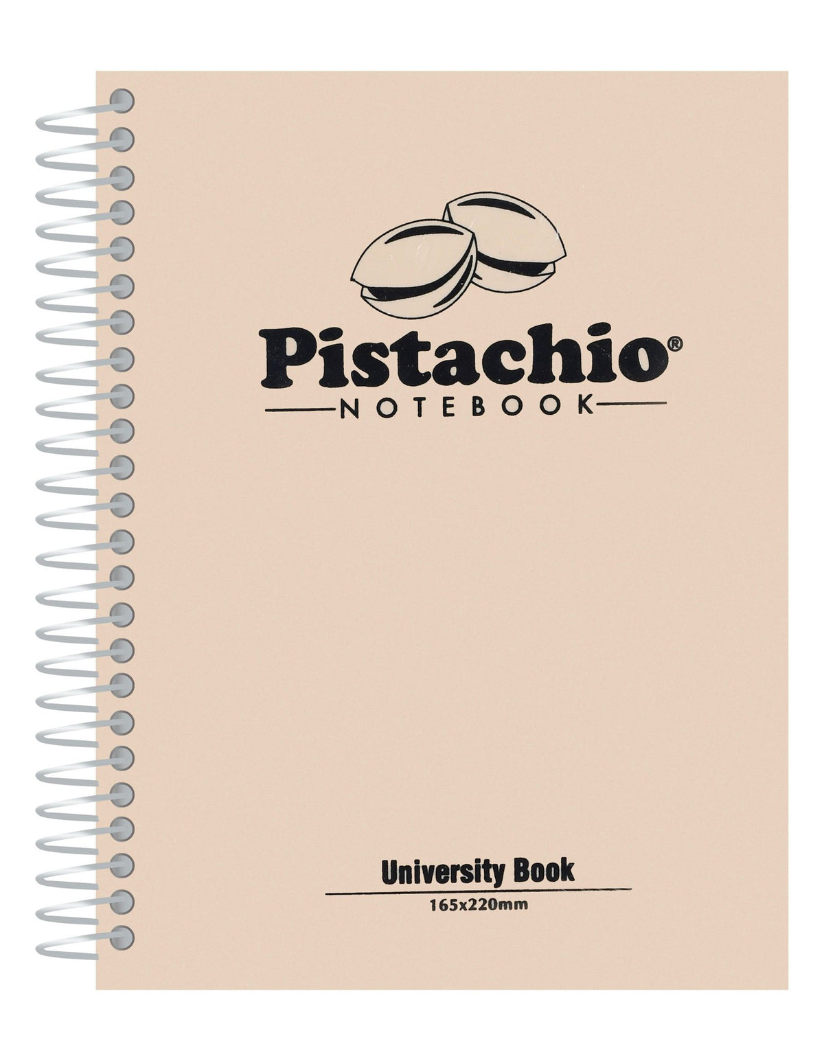 Mintra Pistachio C5 Beige Spiral Notebook