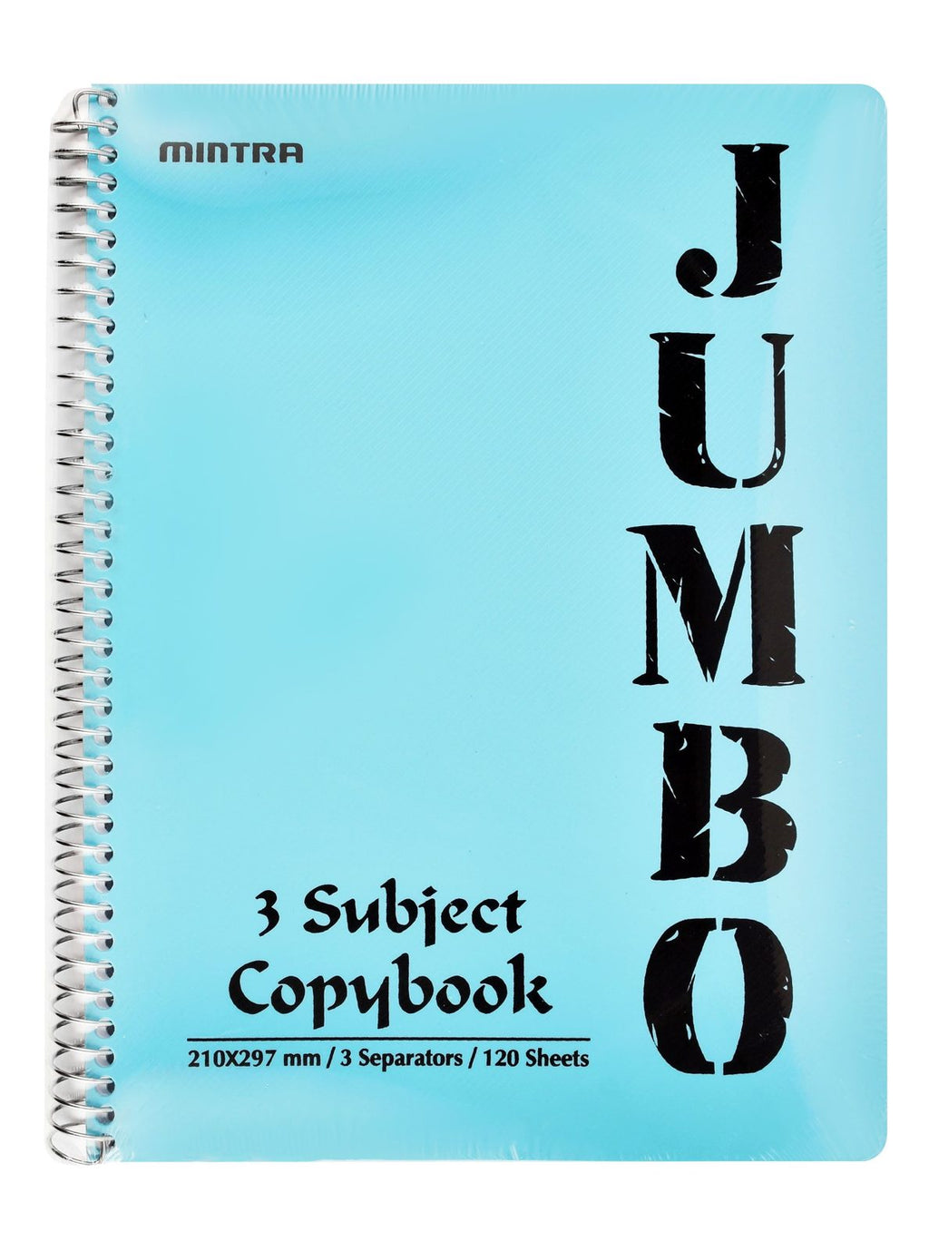 Mintra Jumbo 3-Subject Notebook – 120 Sheets